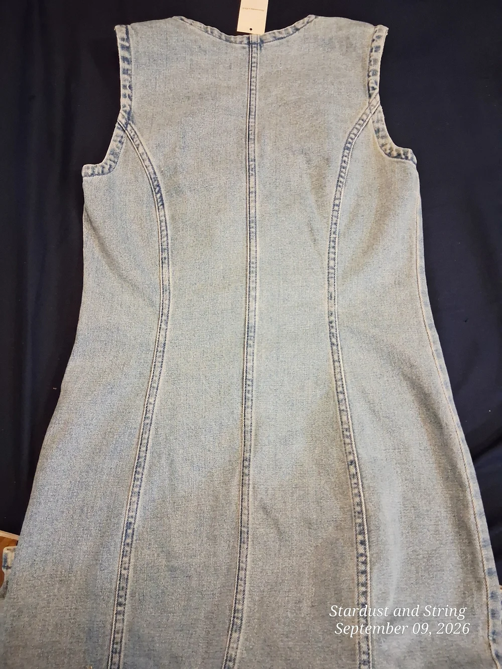Abercrombie & Fitch Light Blue Denim Button-Down Maxi Dress
